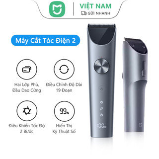  Tông đơ cắt tóc chuyên nghiệp Mijia 2 có màn hình kỹ thuật số có thể sạc lại USB Hệ thống chống kẹp thông minh Tông đơ cắt tóc cho nam giới 