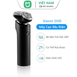 Máy cạo râu điện Mijia S500 Dao cạo ướt & khô Lưỡi dao kép chống nước Đầu & Râu Tông đơ có thể sạc lại