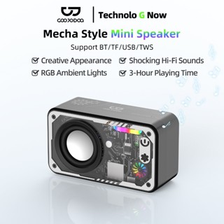 GOOJODOQ Loa Bluetooth LED 5.3 Hệ thống âm thanh vòm Loa đa chức năng RGB Có thể kết nối với máy tính để bàn / máy tính xách tay / TV / loa điện thoại di động / hỗ trợ kết nối có dây