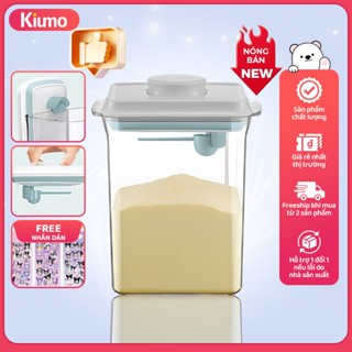 Ankou hộp trữ sữa Hộp Đựng Trong Suốt Có Muỗng Và Giá Đỡ 2300ml (Hình Chữ Nhật)