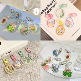 Móc Khóa Hình Hoa Tulip Bằng Acrylic Xinh Xắn