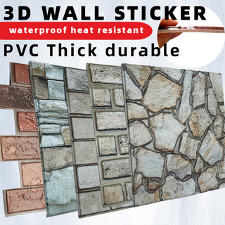  3D Tường 3D Giấy Dán Tường 3D In Hình Sắc Nét Chống Thấm Nước Kháng Mài Kích Thước 30x30cm 