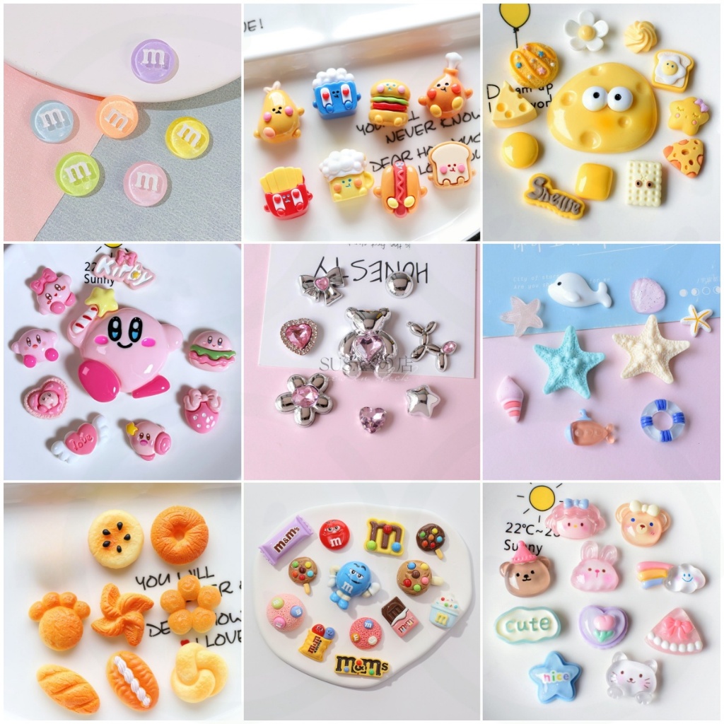 6 / 8 / 11 pcs/set Phụ kiện giày hoạt hình, khóa giày, nhãn dán sandal, trang trí treo lỗ giày