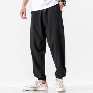 Quần Legging Dáng Rộng Cỡ Lớn Kiểu Nhật Bản Cá Tính Cho Nam