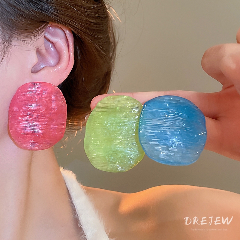 Drejew 925 2025 Mới Nóng Bạc Kim Faye Wong Cùng Tôm Da Bông Tai Thời Trang Bông Tai Cá Tính Bông Tai