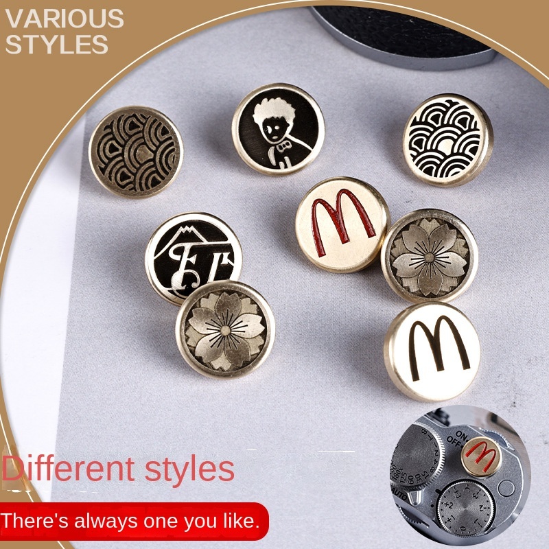 Nút chụp máy ảnh phù hợp với Nikon df zf Fuji xt4xt5xt30xt50s10s20 Leica m1-m9 Canon f-1ae-1 và các máy ảnh khác có ren lỗ có thể tùy chỉnh