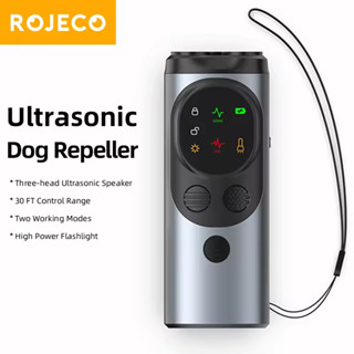 Rojeco Ba Đầu Repeller Cho Thú Cưng Chó Siêu Âm Không Có Chó Tiếng Ồn Thiết Bị Nỉ Siêu Âm Chó Bark Repellent Thiết Bị