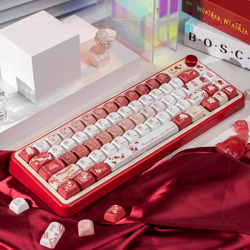 [CHỈ CÓ KEYCAP] ROSE Keycap 131 Phím MOA Profile PBT Dye-sub cho Cherry MX Switch Bàn phím cơ Keychr