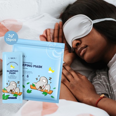 Bộ 15 mặt nạ ngủ LAIKOU trẻ hóa dưỡng ẩm sửa chữa làm sáng da 3ml