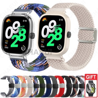 Dây đeo Nylon có khung hộp đựng Phụ kiện dây đeo đồng hồ dệt cho Redmi Watch 5 4 3 Active / Poco Watch / Mi Watch Lite