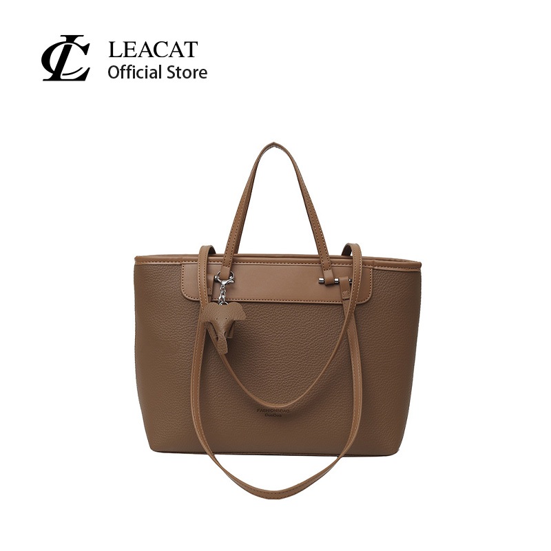Túi tote dung tích lớn Leacat dành cho nữ có cảm giác sang trọng đơn giản đeo vai túi xách nữ dành cho nữ