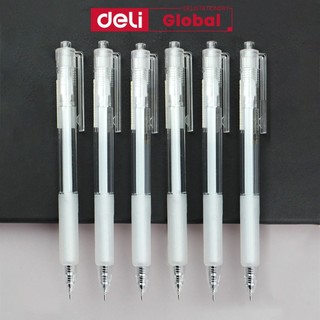 Bút Gel Deli 0.38mm - Mực Đen Siêu Mịn - Văn Phòng & Học Sinh