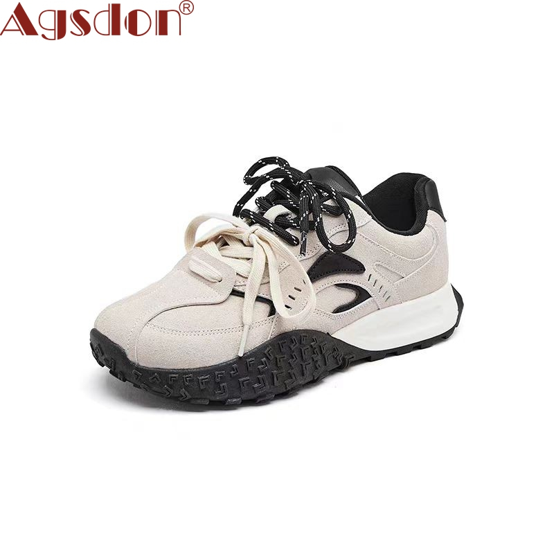 Giày thể thao Agsdon Nữ Forrest Gump Giày đế dày Giày đi bộ Giày thể thao