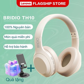 Tai nghe Bluetooth chụp tai BRIDIO TH10 5.3 HD giảm tiếng ồn âm thanh có thể gập lại có dây