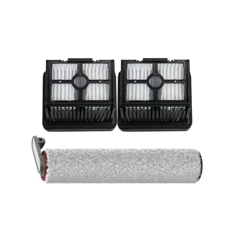 Bàn chải con lăn + bộ lọc HEPA tương thích với phụ tùng máy hút bụi chà sàn kép dreame H12 Pro H12