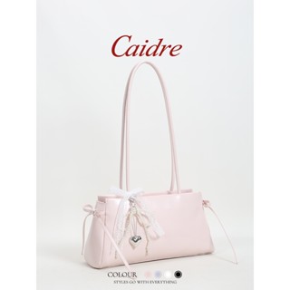 Caidre Hàn Quốc Baguette Túi Ngọc Trai Nơ Túi Đeo Vai Thời Trang Đi Lại Túi Xách