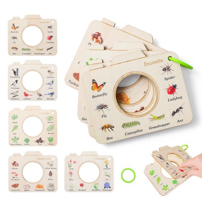 5 Chủ Đề Montessori Giảng Dạy Sách Gỗ Khám Phá Ngoài Trời Côn Trùng Chim Hoa Và Thực Vật Khám Phá Bảng Nhận Thức Bé Từ Tiếng Anh Sách Học Tập
