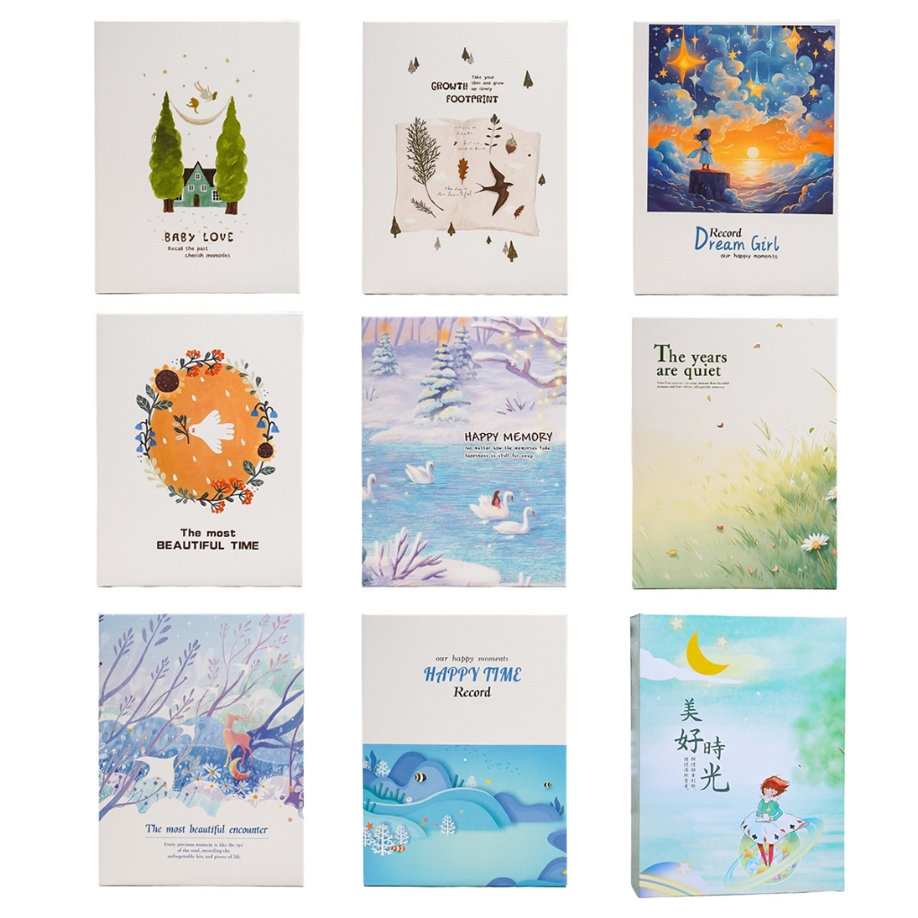 Album Ảnh 4R 4x6 Bìa Cứng Sách Ảnh 6 Inch Sách Ảnh 100 Túi