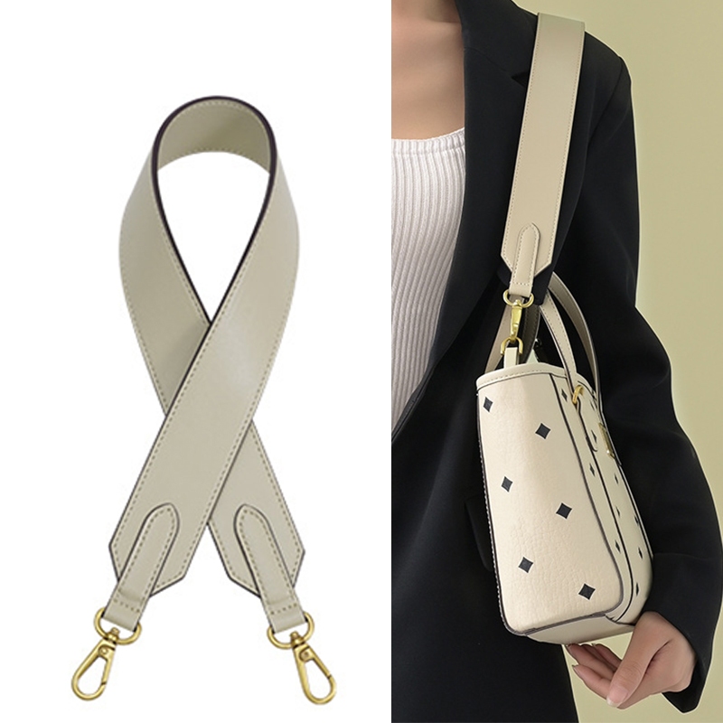 Dây đeo vai rộng da bò chính hãng cho túi đựng giỏ MCM - Dây đeo túi đeo chéo thay thế chống rách Dâ
