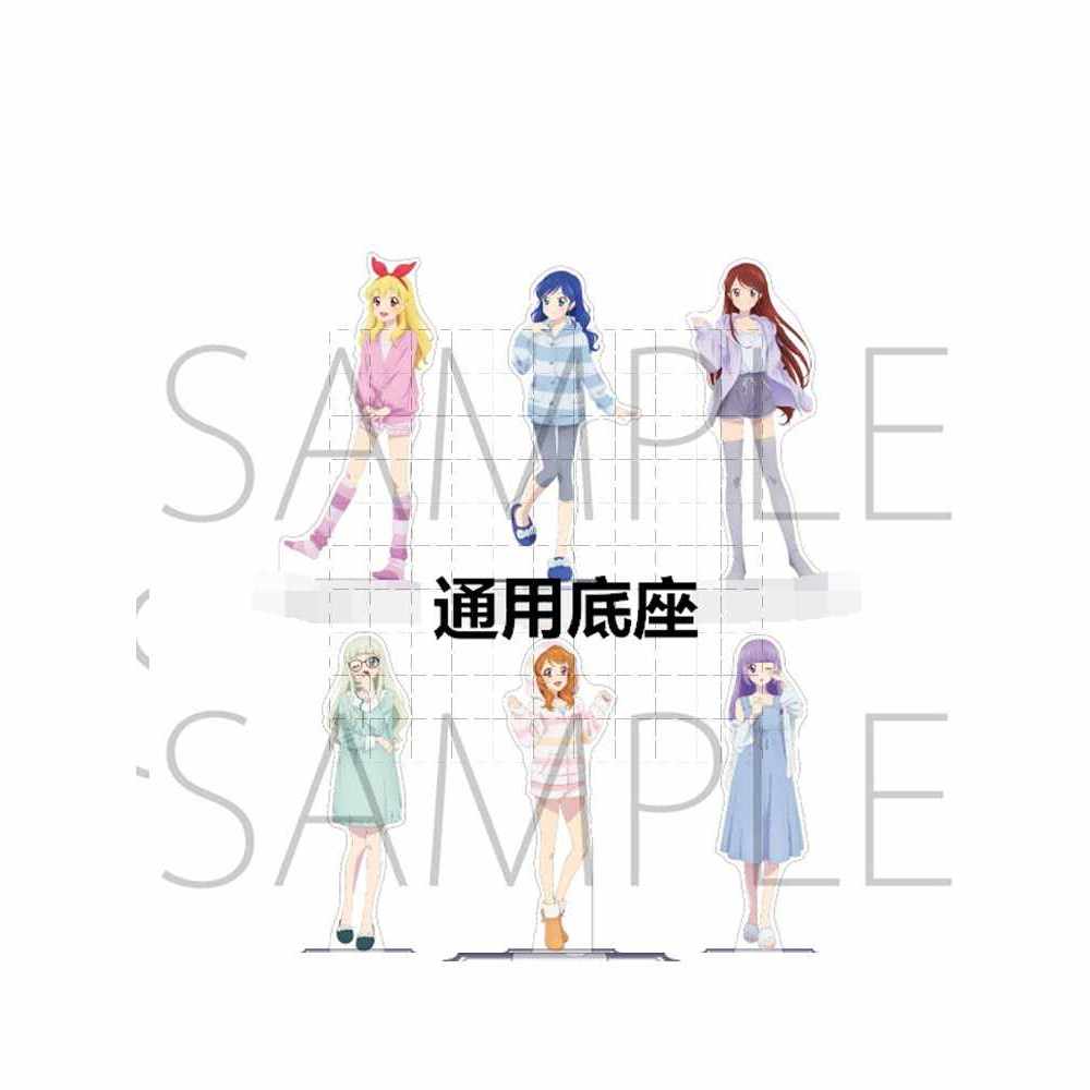 Aikatsu Acrylic Đứng Búp Bê Anime (Ichigo, Mizuki, Akari) Hình Mẫu Tấm Đồ Chơi Cosplay Làm Quà Tặng