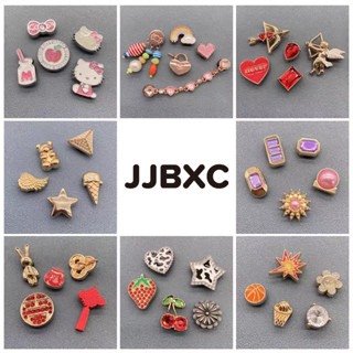  Charm JJBXC Phụ Kiện Khóa Kim Loại Trang Trí Giày   - Khóa Đá Quý Hình Bướm Cao Cấp Chất Liệu Bền Đẹp Phù Hợp DIY Trang Trí Giày Dép Sticker Dép   