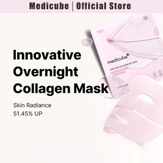   Medicube PDRN  Mặt nạ Gel Collagen hồng | Chống lão hóa | Nâng cơ | Giảm thiểu lỗ chân lông | Làm săn chắc | Dưỡng ẩm | 4ea 