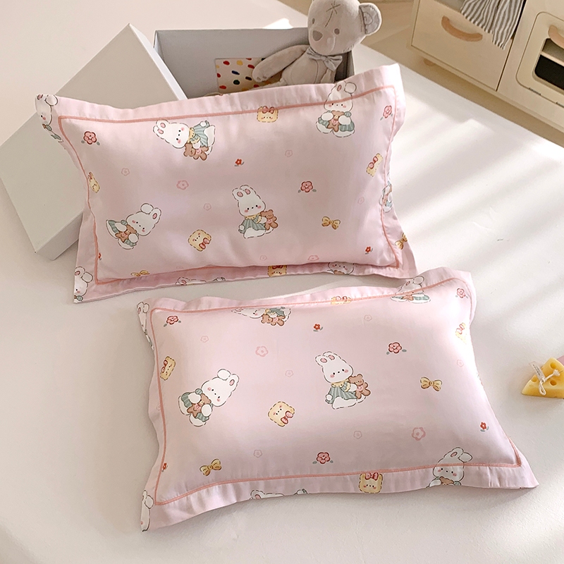 Tencel in hoạt hình cho trẻ em Vỏ gối Cảm ứng lạnh thường ngày và mịn màng Chất lượng cao Vỏ gối Tencel Vỏ gối lụa băng | BigBuy360 - bigbuy360.vn