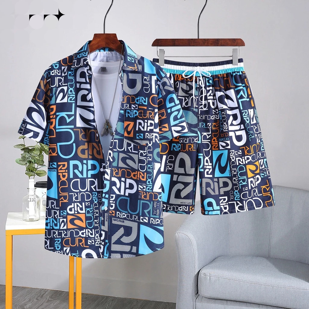 M-3XL Nam Retro Hoa Hawaii Áo Sơ Mi Nam Tay Ngắn M-3XL 100 Phong Cách