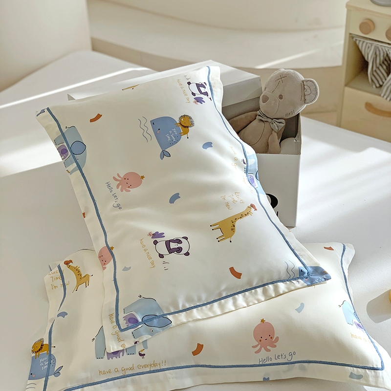 Tencel in hoạt hình cho trẻ em Vỏ gối Cảm ứng lạnh thường ngày và mịn màng Chất lượng cao Vỏ gối Tencel Vỏ gối lụa băng | BigBuy360 - bigbuy360.vn
