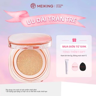 Cushion phấn nước MEIKING kết cấu mỏng nhẹ, kiềm dầu, chống nắng, dưỡng ẩm lâu trôi 12g+12g