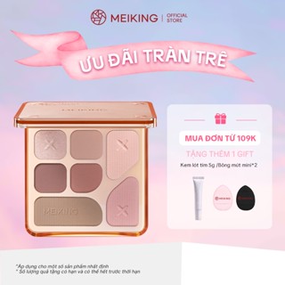 Bảng Phấn Mắt MEIKING 7 Ô Đa Năng 8.5g - Kết Cấu Mịn, Dễ Sử Dụng, Tiện Lợi