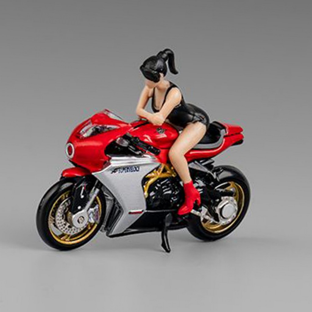 Cm Model CM64-SV800-01 1 / 64 MV Agusta SV800 whit Show Girl Diecast Quy Mô Mô Xe Ô Tô