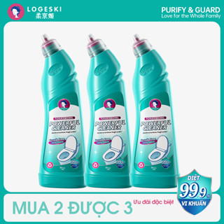 Nước tẩy bồn cầu Logeski Siêu sạch, đa năng, không cần chà, diệt khuẩn 99.9%, khử mùi an toàn
