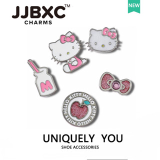 JJBXC Charm phụ kiện dép cross - JJBXC Charm Cross Quyến Rũ - Phụ Kiện Giày Hello Kitty - Lỗ Giày Trang Trí Dễ Thương - Tặng Kèm Sticker Dép Cross Sticker Dép Cross
