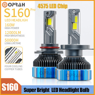   2 CÁI  Đèn pha LED S160 PRO Công suất cao 320W H4 Siêu sáng 4575 Đèn pha H1 H7 H8 H11 H16 HB3 9005 HB4   9006 9012 880 Đèn sương mù ô tô 
