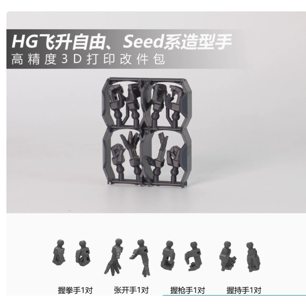 [Studio NHỰA] HG 1 / 144 Rising Freedom Immortal Justice in 3D tay