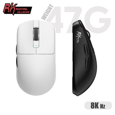 Chuột không dây RK M3 Royal Kludge 8k 8000Hz Tri-Mode Bluetooth Wireless PAW3950 Chuột nhẹ có thể sạc lại cho PC Laptop Chơi game