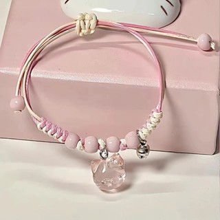  🍭Candy🍭Quà tặng ngày lễ cho nam bạn gái kitty hello kitty mặt dây chuyền vòng tay cặp đôi bạn gái vòng tay 2025 mẫu mới VN 