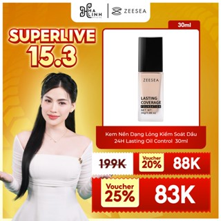  Võ Hà Linh x ZEESEA  Kem Nền Dạng Lỏng Kiểm Soát Dầu 24H Lasting Oil Control  30g 