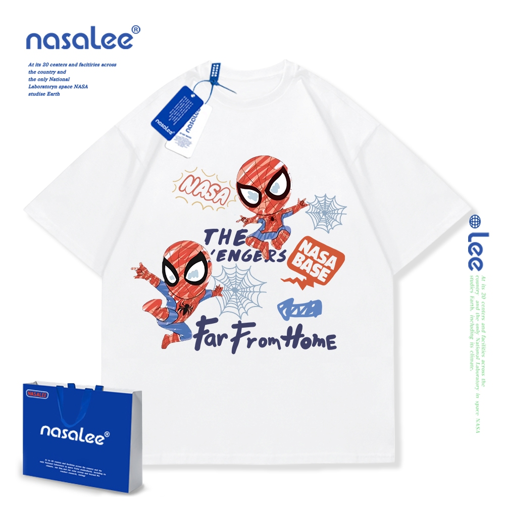 NASA áo thun cotton trẻ em 2025 mới Mềm mại và thoải mái áo thun cộcÁo thun trẻ em