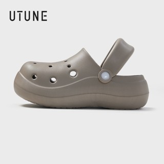 UTUNE  Nữ Đi Biển Sandal 6.5 cm EVA Đáy Dày Lỗ Mềm Xăng đan Unisex Dép Thường Ngày