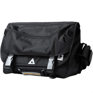  MOYYI Nam sức chứa lớn thích hợp cho laptop 14 inch túi đeo chéo học sinh màu đen 