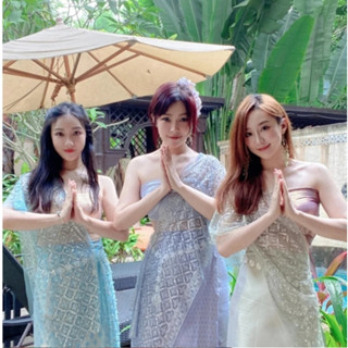 Sang Trọng Thái Nữ Vintage Đầm Thái Lan Truyền Thống Quần Áo Bộ 3 Bộ Váy Việt Nam Mỏng Và Gợi Cảm Yukata Dai Trang Phục