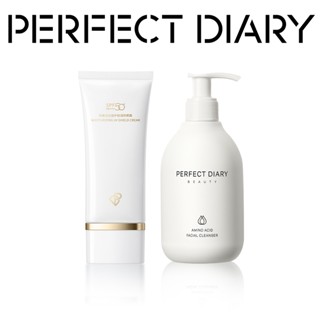 Set Kem chống nắng 60ml + Sữa rửa mặt PERFECT DIARY Axit amin 200ml