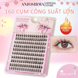 Anjosirma Lông Mi Giả 10 Hàng Dày 3d Tự Nhiên 10mm-13mm /mi giả tách sợi/mi giả tự nhiên