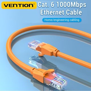 Cáp Ethernet Vention Cat 6 Cáp Mạng 4 Xoắn Cặp Miếng Dán Internet UTP Cat6 Lan Cáp Cho Laptop Router Ethernet RJ45 1m 2m 5m