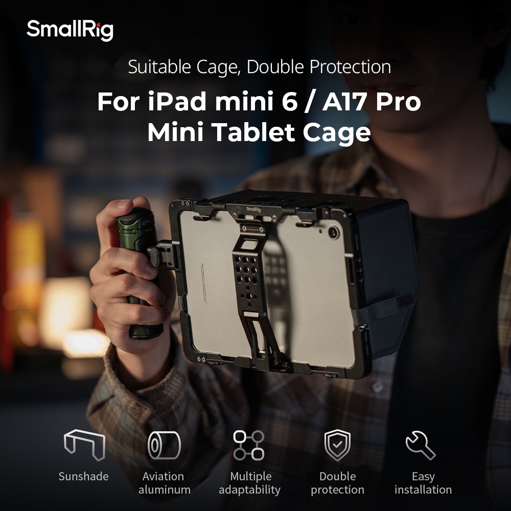 Lồng SmallRig và Sun Hood cho iPad mini 6, A17 Pro 8.3 inch #MD5058
