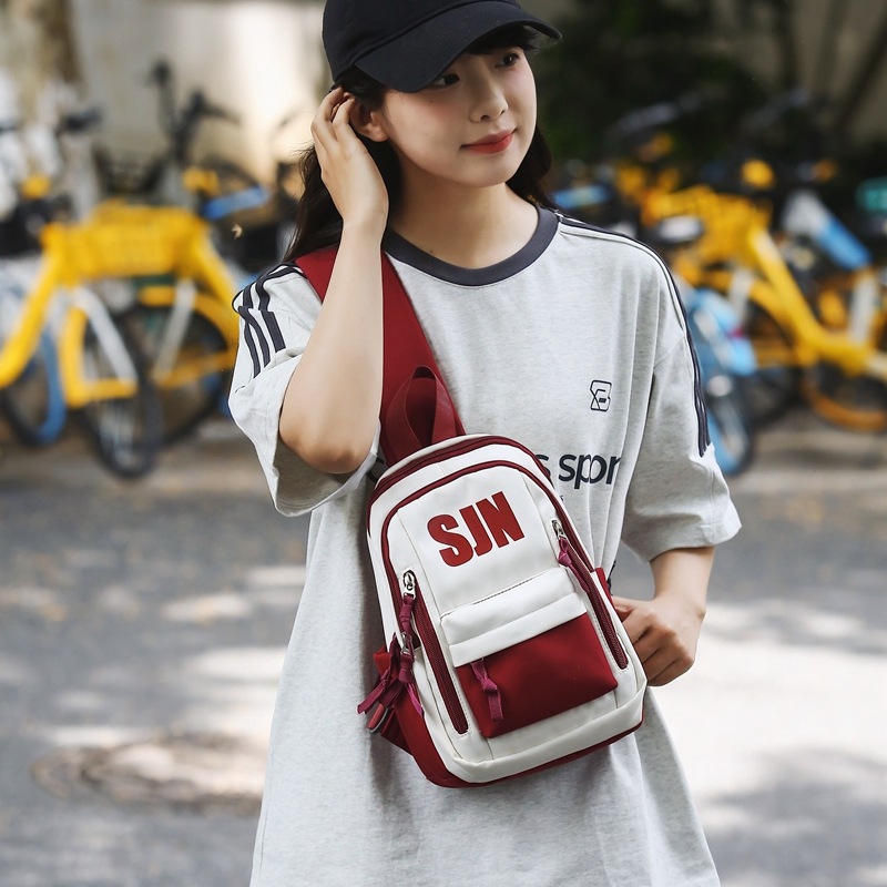 Túi đeo ngực thời trang dành cho học sinh Ba lô nhỏ đeo chéo dung tích lớn