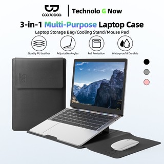 GOOJODOQ Túi đựng máy tính xách tay đa năng GOOJODEQ 13.3 / 14 / 15 / 16 inch cho Macbook Dell Túi bảo vệ đa năng có góc có thể điều chỉnh Giá đỡ máy tính xách tay, Tấm lót chuột