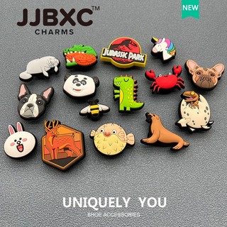 JJBXC Charm phụ kiện dép   - Charm trang trí giày  , khóa trang trí động vật dễ thương, giày chính hãng, Set JJBXC, Sticker Dép  